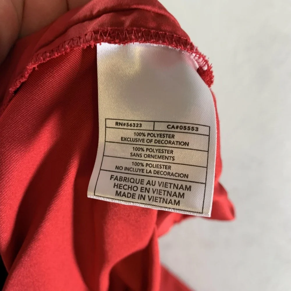 Nike Golf Jacket Mens Medium Red V-Neck‎ Pullover The Retreat Windbreaker Coat